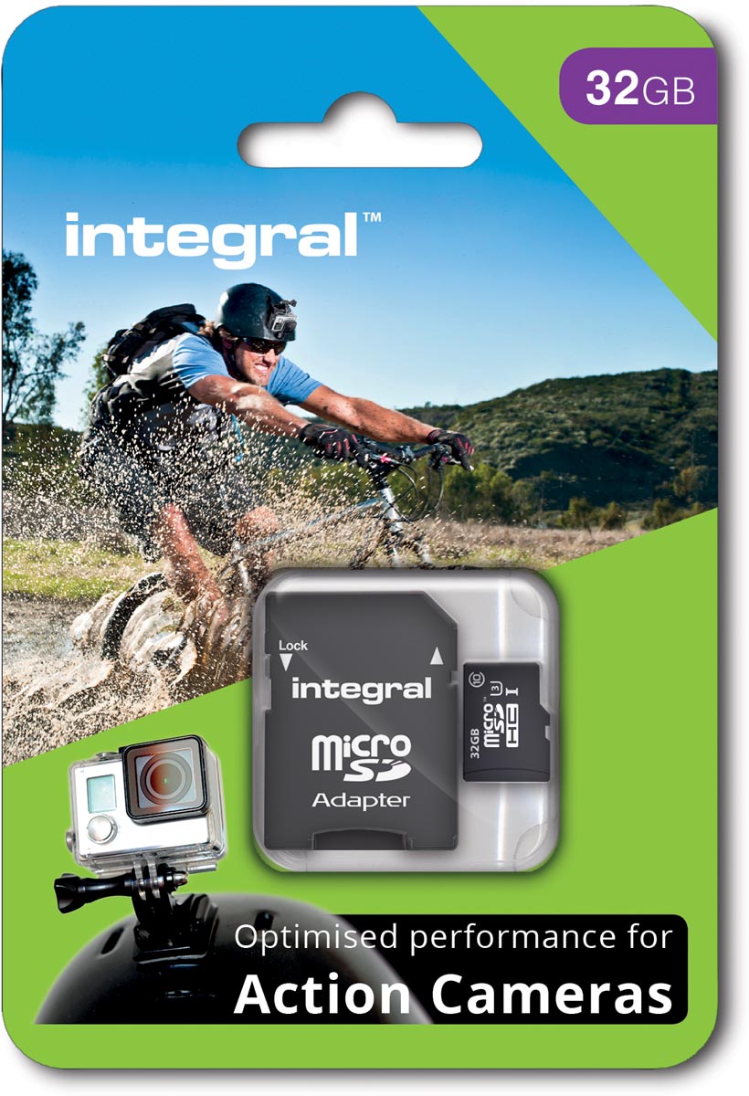 Integral Microsdhc Geheugenkaart Voor Actiecameras Klasse 10 32 Gb huismerk kopen in de aanbieding