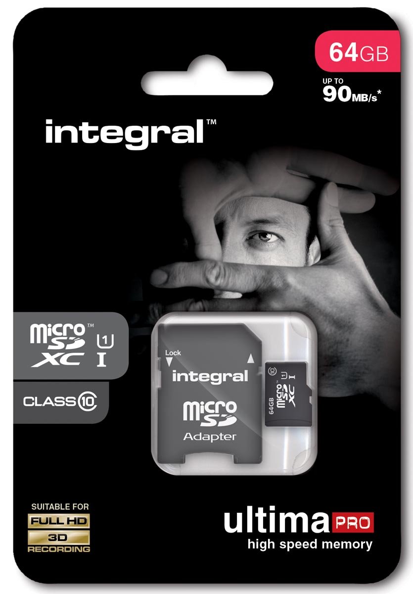 Integral Ultimapro X Microsdxc Geheugenkaart Klasse 10 64 Gb huismerk kopen in de aanbieding