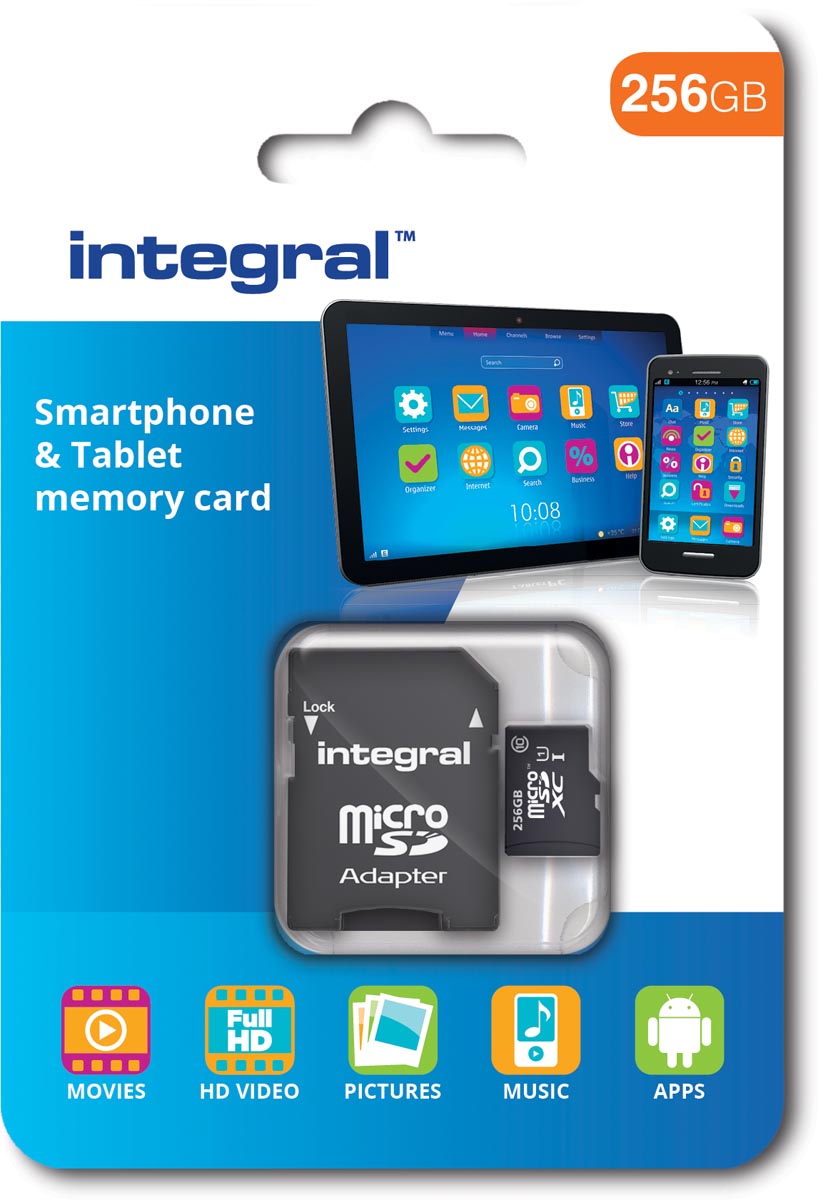 Integral Microsdxc Geheugenkaart Voor Smartphones En Tablets Klasse 10 64 Gb huismerk kopen in de aanbieding