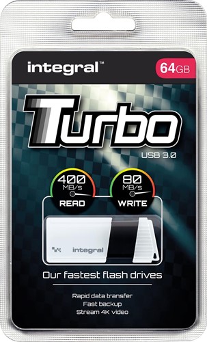 Integral Turbo USB 3.0 stick, 64 GB