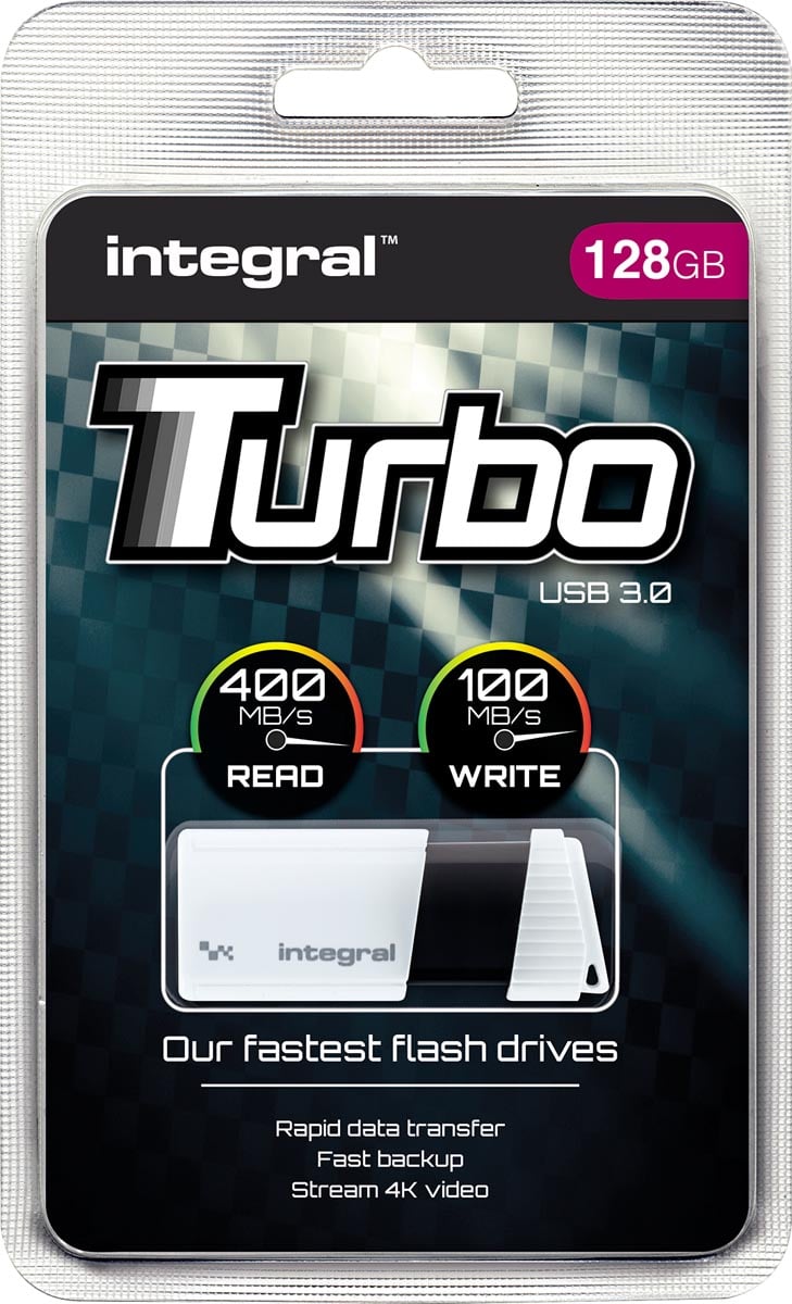 Integral Turbo USB 3.0 stick, 128 GB afbeelding