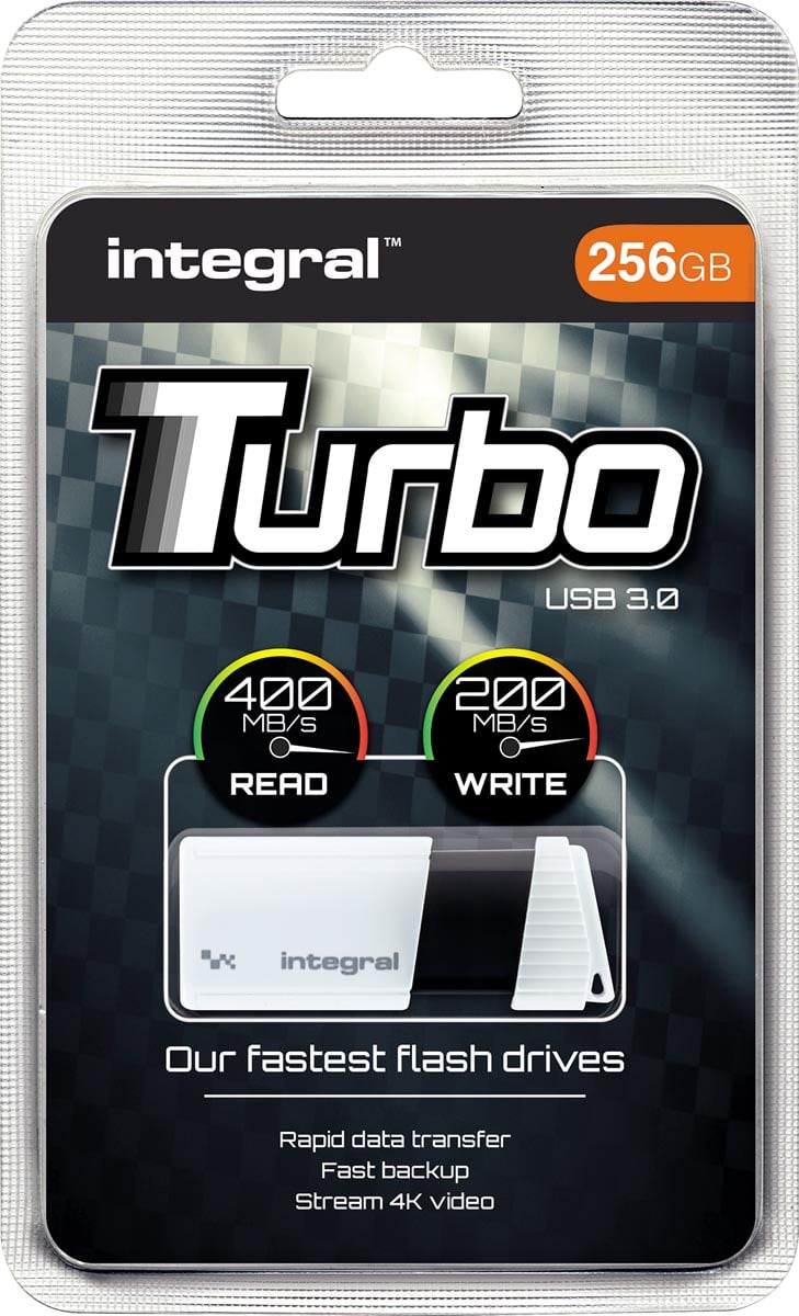 Integral Turbo USB 3.0 stick, 256 GB afbeelding