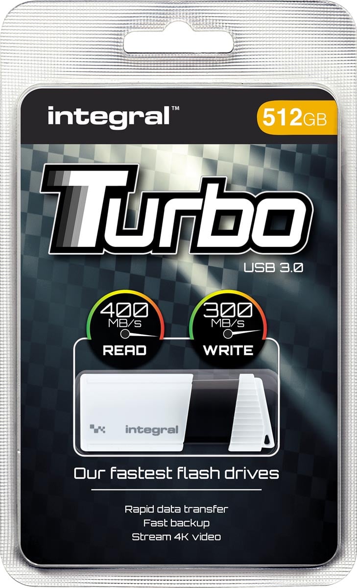 Integral Turbo USB 3.0 stick, 512 GB afbeelding