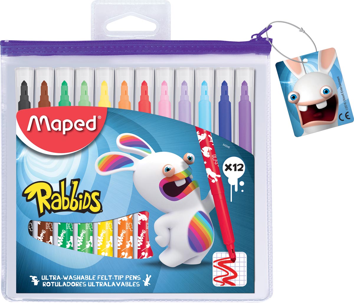 Maped Long Life Viltstiften Rabbids Ophangetui Met 12 In Geassorteerde Kleuren huismerk kopen in de aanbieding Maped Long Life Viltstiften Rabbids Ophangetui Met 12 In Geassorteerde Kleuren huismerk kopen in de aanbieding