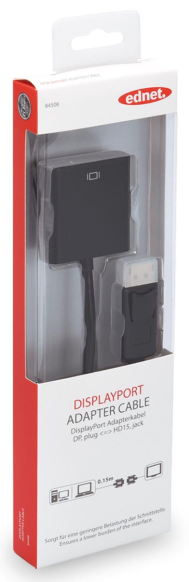 Ednet Displayport Kabel Type Dp Hd15 015 Meter huismerk kopen in de aanbieding Ednet Displayport Kabel Type Dp Hd15 015 Meter huismerk kopen in de aanbieding