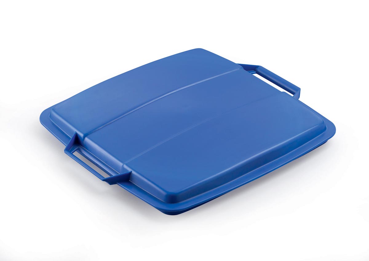 Durable deksel Durabin 90 liter, blauw