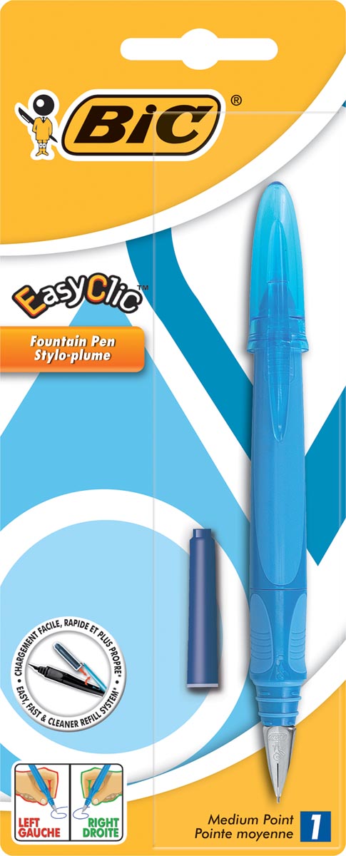 Bic vulpen EasyClic geassorteerde kleuren, op blister