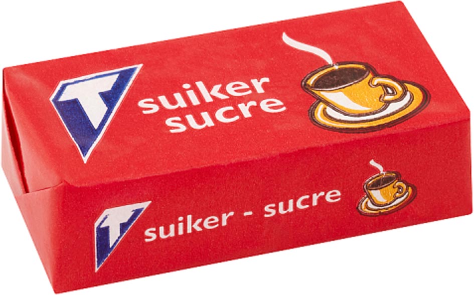 Tienen suikerklontjes 2 x 2,5 g, doos van 1000 stuks afbeelding