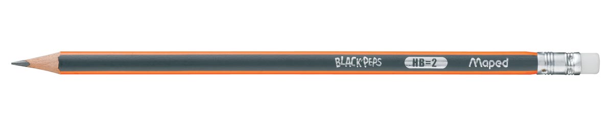 Maped potlood Black&apos;Peps 2H, met gum afbeelding