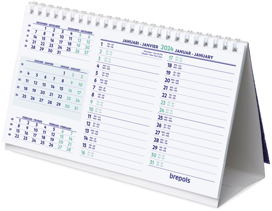 Brepols bureaukalender, 2024