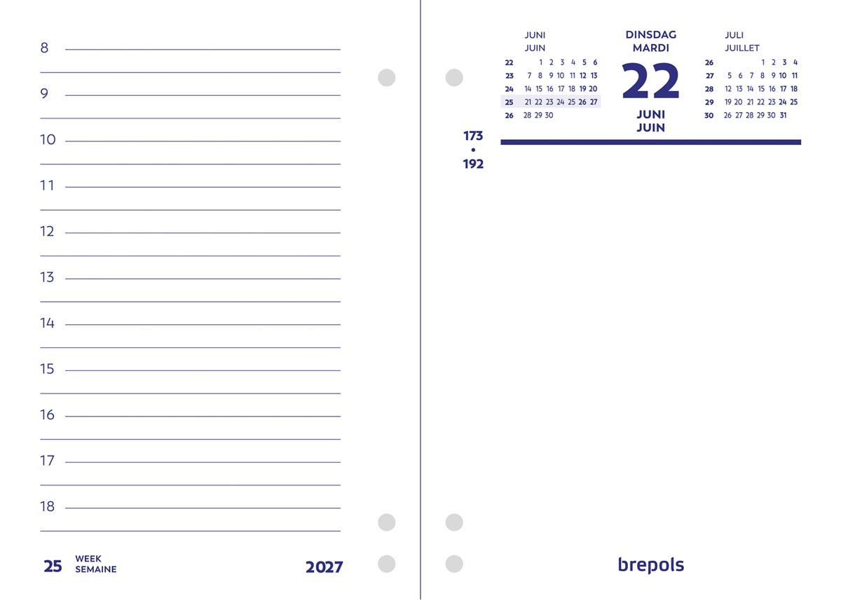Brepols dagomlegger, 2027
