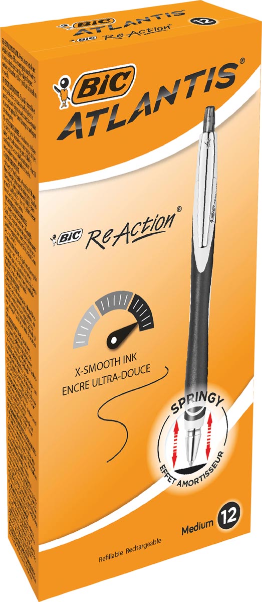 Bic Balpen Atlantis Re Action Zwart huismerk kopen in de aanbieding