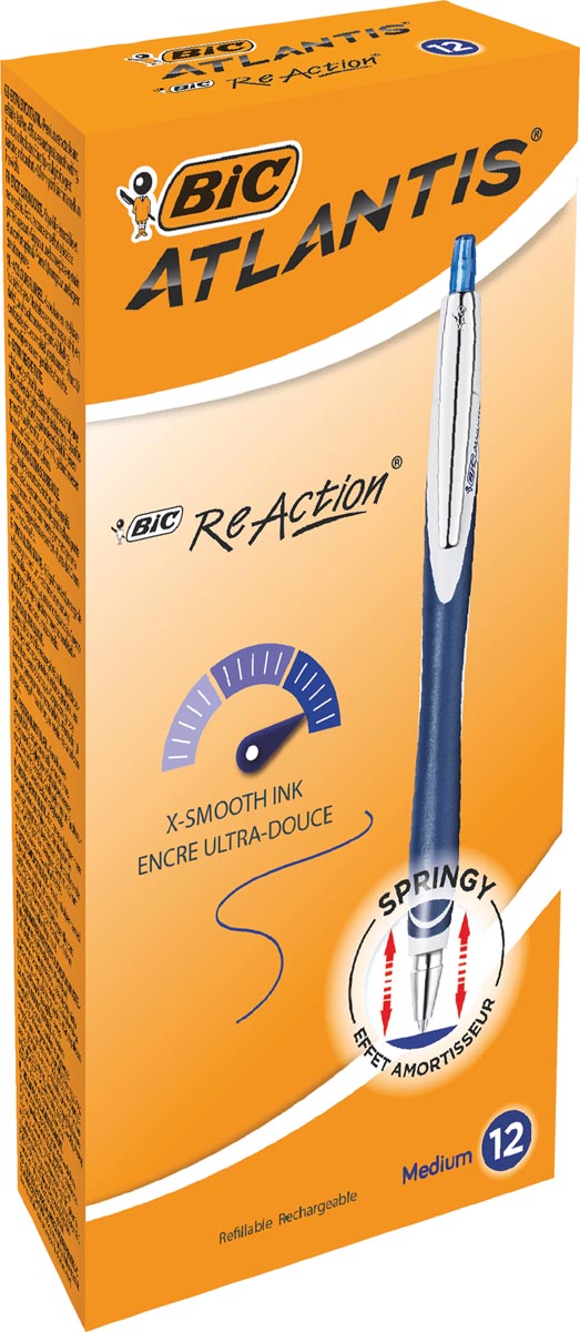 Bic balpen Atlantis Re-Action, blauw
