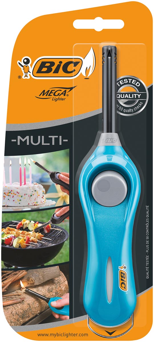BIC Megalighter standaard, geassorteerde kleuren, blister van 1 stuk afbeelding