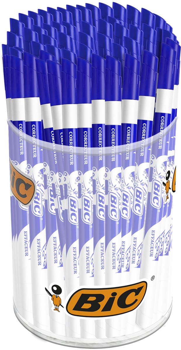 Bic inktuitwisser Ink Eater, plastic pot met 60 stuks