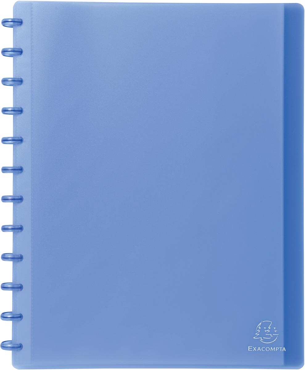 Exacompta showalbum met ringen, voor ft A4, 30 uitneembare tassen, blauw