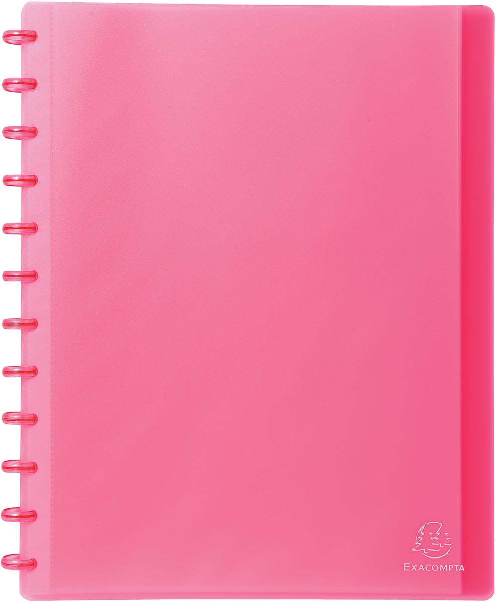 Exacompta showalbum met ringen, voor ft A4, 30 uitneembare tassen, rood