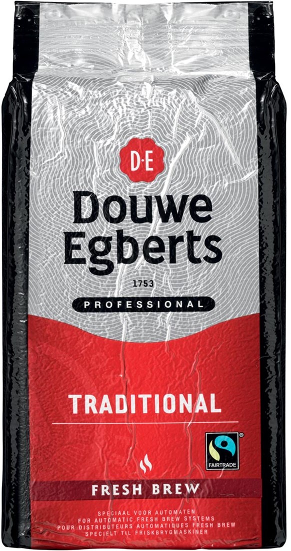 Douwe Egberts, fairtrade caffé pour automats, paquet d'1 kg bij VindiQ