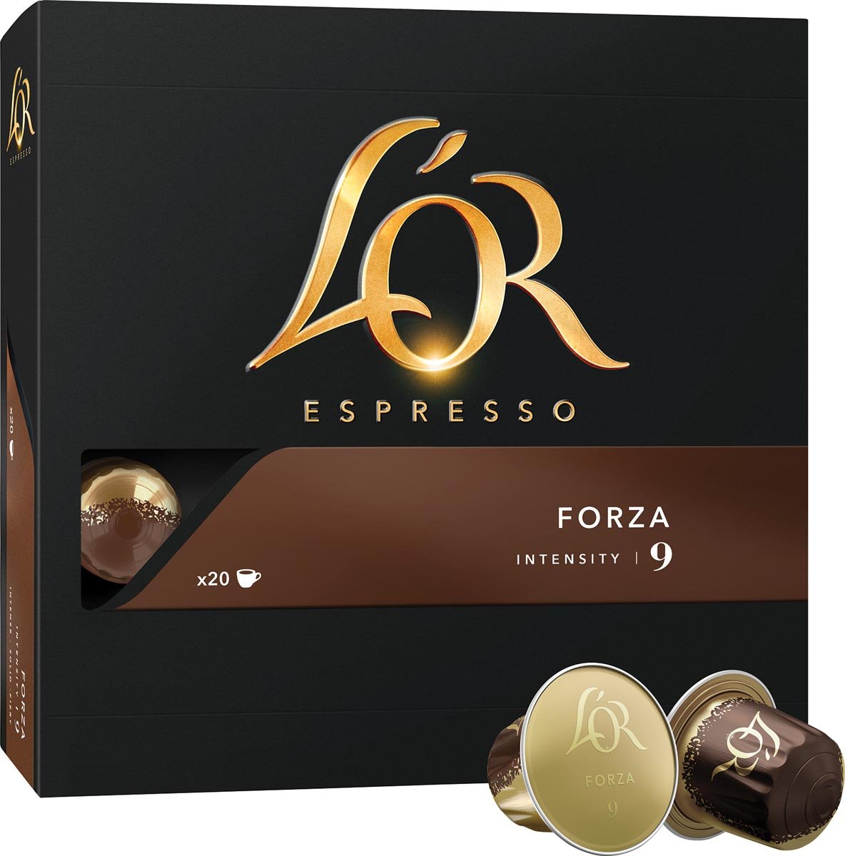 Douwe Egberts L'Or Intensity koffiecapsules, Forza, pak van 20 stuks
