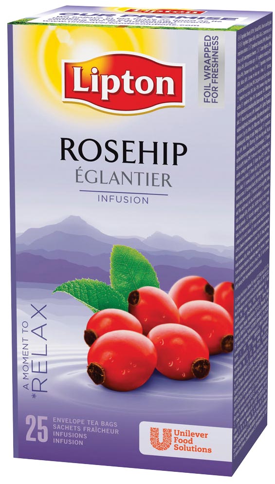 Lipton thee, rozebottel, pak van 25 zakjes afbeelding