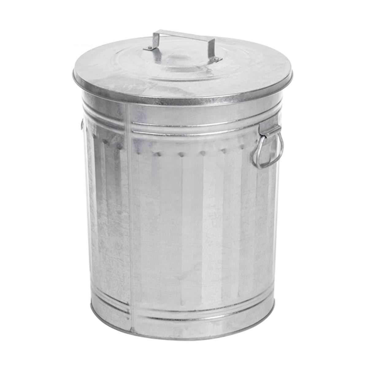 Vuilbak met deksel Trash Can 54 l, verzinkt Vuilbak met deksel Trash Can 54 l, verzinkt