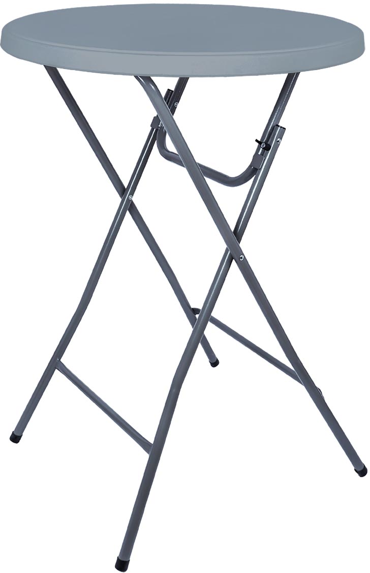 BRASQ Statafel Inklapbaar BT200 Grijs ⌀ 80 cm