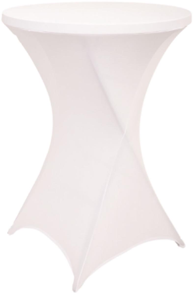 Hoes voor statafel, diameter 80 cm, wit afbeelding