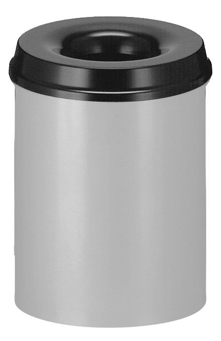 V-part vlamdovende papierbak 15 l, grijs en zwart V-part vlamdovende papierbak 15 l, grijs en zwart