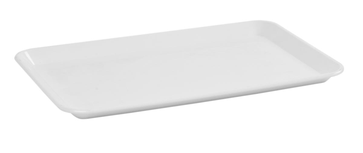Vitrineschaal 30 cm, wit