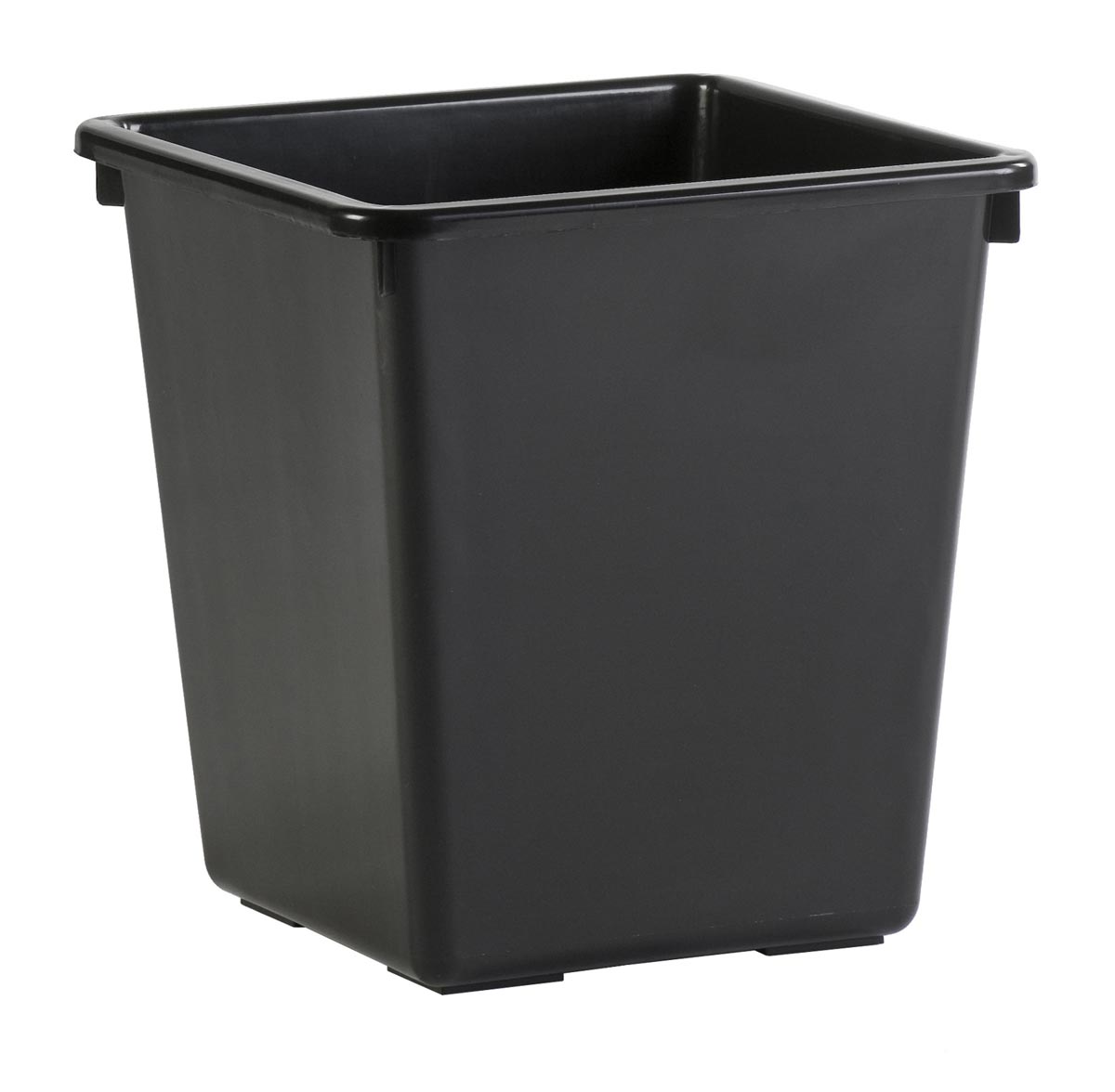 V-part vierkant tapse papierbak 27 l, zwart V-part vierkant tapse papierbak 27 l, zwart