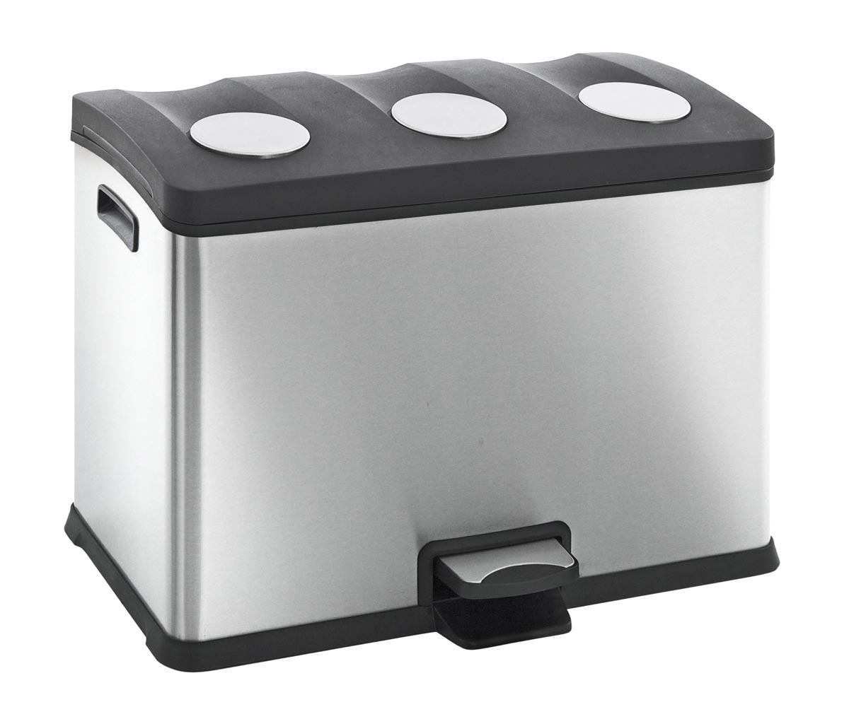 Eko pedaalemmer Rejoice 3 x 12 l, zilver Eko pedaalemmer Rejoice 3 x 12 l, zilver