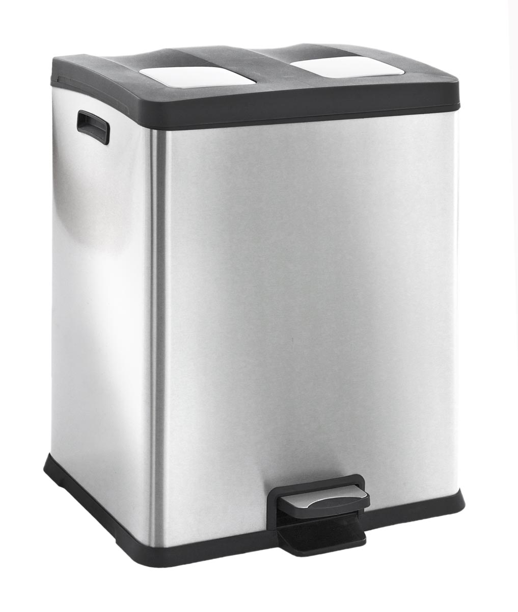 Eko pedaalemmer Rejoice 2 x 30 l, zilver Eko pedaalemmer Rejoice 2 x 30 l, zilver