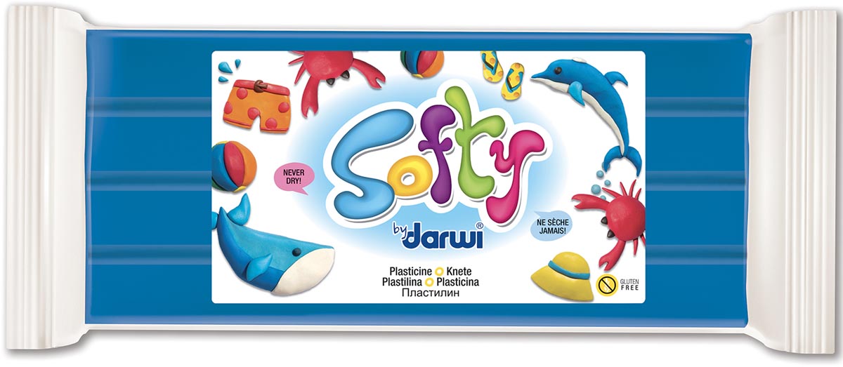 Darwi boetseerpasta Softy blauw afbeelding