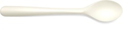 Conpax Folia lepel, herbruikbaar,uit CPLA, 19 cm, wit, pak van 50 stuks