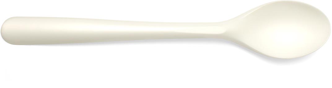 Conpax Folia lepel, herbruikbaar,uit CPLA, 19 cm, wit, pak van 50 stuks afbeelding