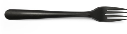 Conpax Folia vork, herbruikbaar, uit CPLA, 19 cm, zwart, pak van 50 stuks
