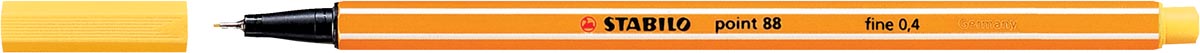 STABILO point 88 fineliner, geel afbeelding