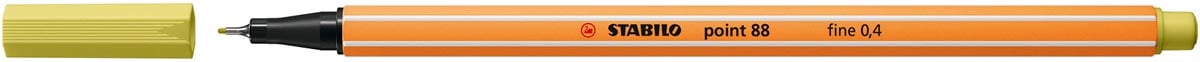 STABILO point 88 fineliner, mosterdgeel afbeelding