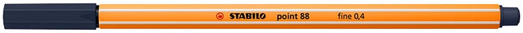 STABILO point 88 fineliner, payne's grijs