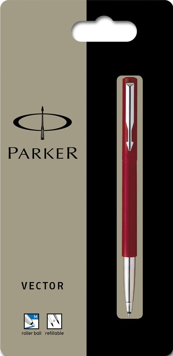 Parker Collectie Vector Standard Roller Rood Op Blister huismerk kopen in de aanbieding Parker Collectie Vector Standard Roller Rood Op Blister huismerk kopen in de aanbieding