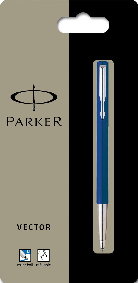 Parker Collectie Vector Standard Roller Blauw Op Blister huismerk kopen in de aanbieding Parker Collectie Vector Standard Roller Blauw Op Blister huismerk kopen in de aanbieding