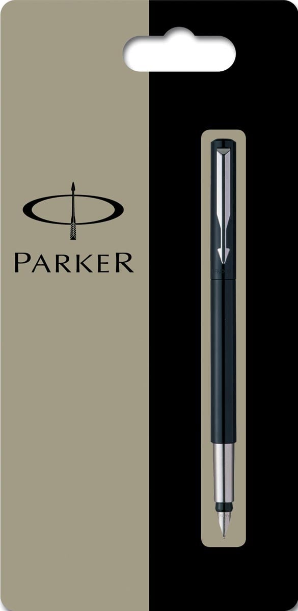 Parker Collectie Vector Standard vulpen medium, zwart, blister 1 stuk