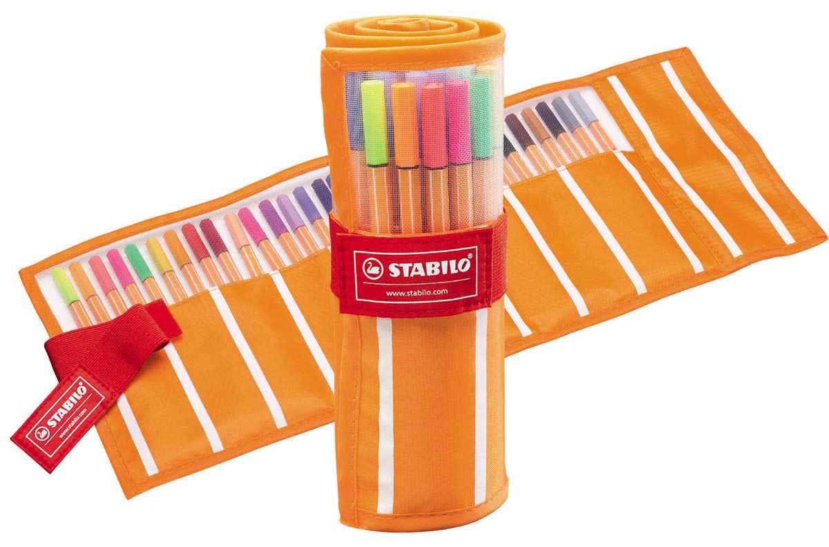 STABILO point 88 fineliner, rollerset in geassorteerde kleuren STABILO point 88 fineliner, rollerset in geassorteerde kleuren