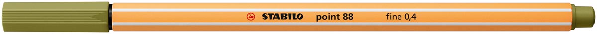 STABILO point 88 fineliner, mud green (moddergroen) STABILO point 88 fineliner, mud green (moddergroen)