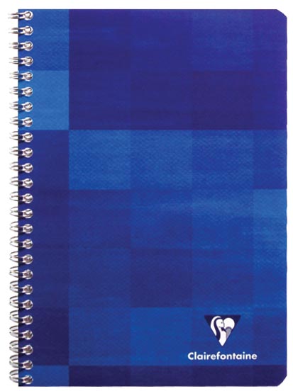 Clairefontaine schrift ft 16,5 x 21 cm, 120 bladzijden, gelijnd, met kantlijn afbeelding