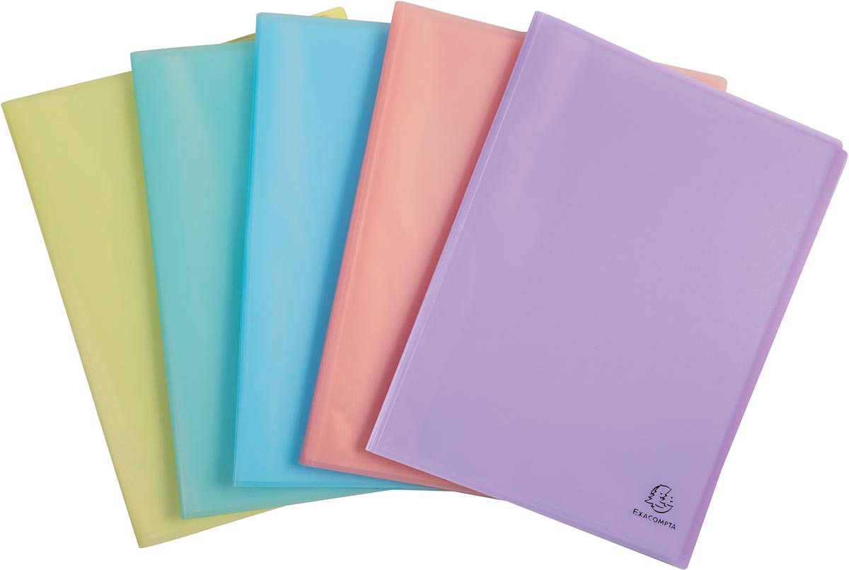 Exacompta showalbum Chromaline, 40 tassen, geassorteerde pastelkleuren afbeelding