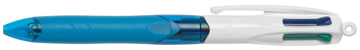 Bic 4 Colours Grip, balpen, 0,32 mm, 4 klassieke inktkleuren, lichaam blauw