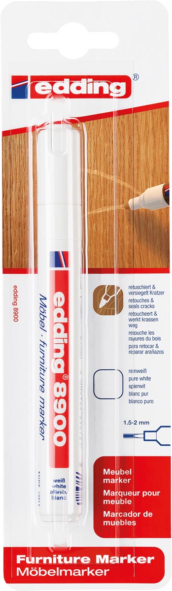 Edding meubelmarker 8900, voor witte meubels, blister van 1 stuk afbeelding