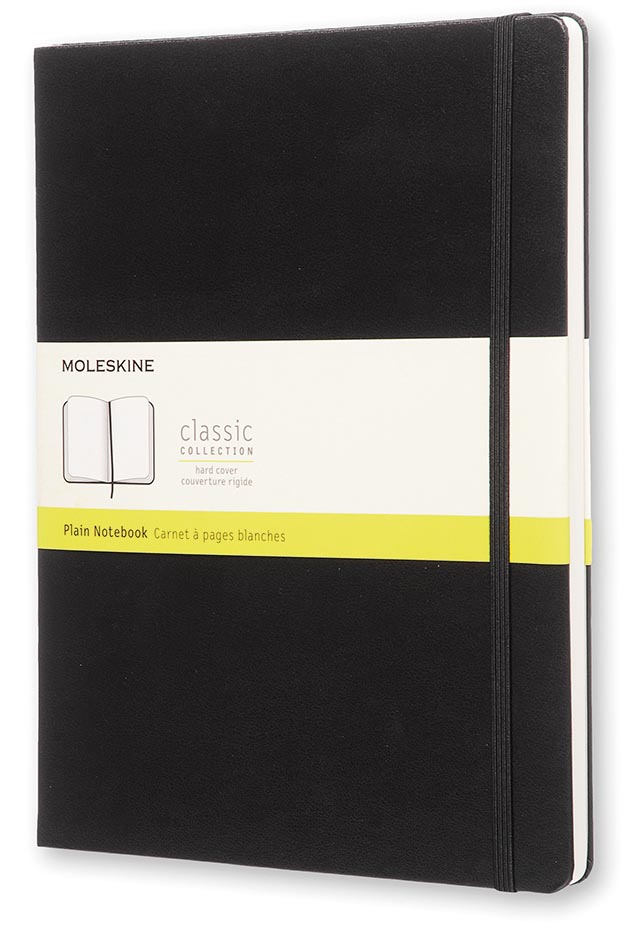 Moleskine notitieboek, ft 19 x 25 cm, effen, harde cover, 192 blad, zwart Moleskine notitieboek, ft 19 x 25 cm, effen, harde cover, 192 blad, zwart