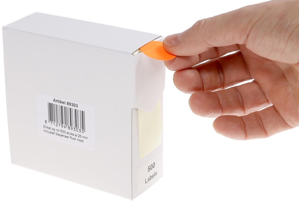Lot De 1000 Étiquettes Autocollantes Rondes Jaunes 25 Mm - Rouleau D'Étiquettes Couleur